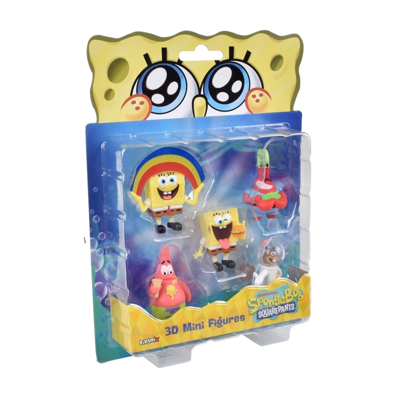 PACK 5 FIGURAS 5 CM EN BLISTER BOB ESPONJA - ARENITA - 2