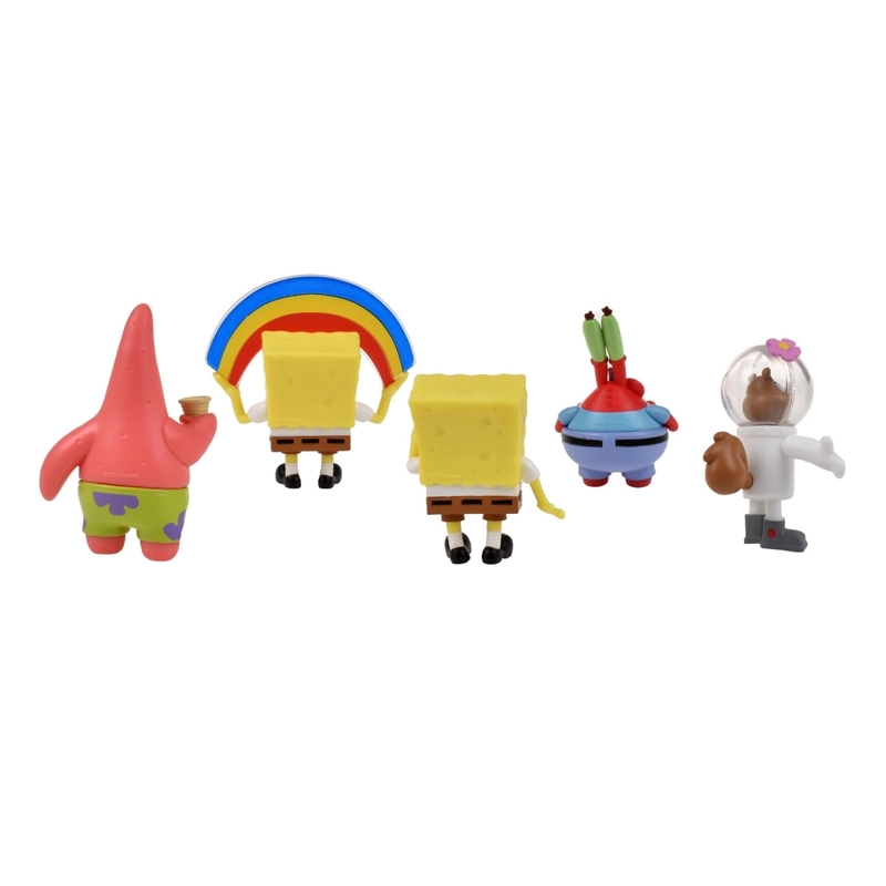 PACK 5 FIGURAS 5 CM EN BLISTER BOB ESPONJA - ARENITA - 5