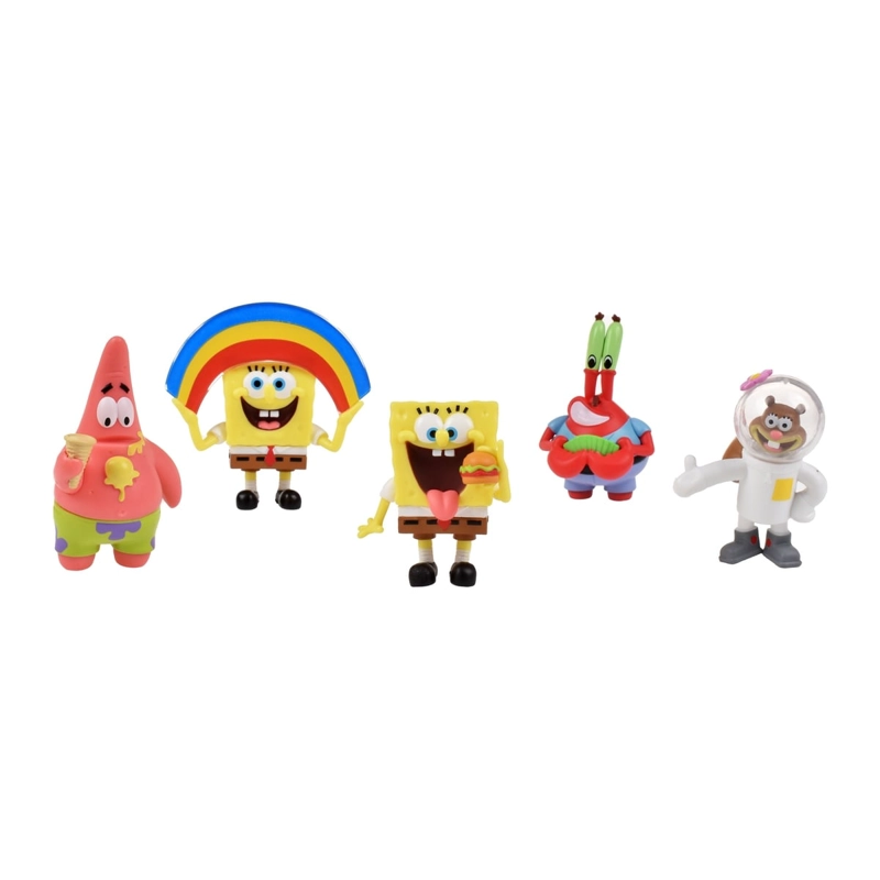 PACK 5 FIGURAS 5 CM EN BLISTER BOB ESPONJA - ARENITA - 6