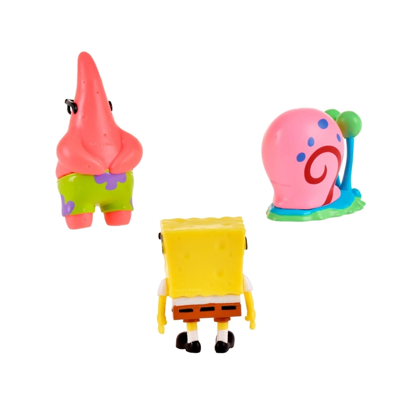 PACK 3 FIGURAS 5 CM EN BLISTER BOB ESPONJA - GARY - 5