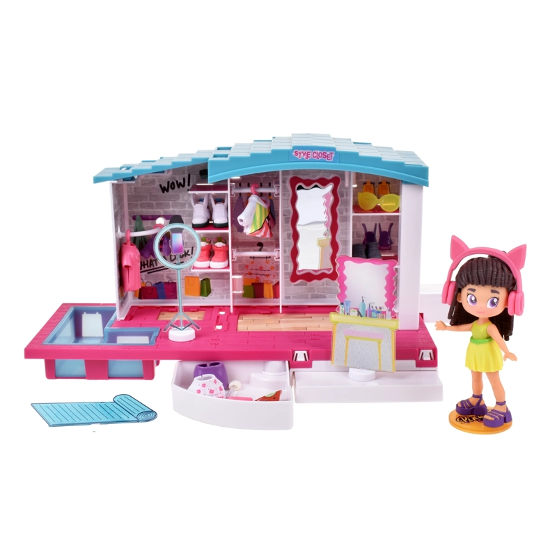 PLAYSET CLOSET ESTILOSO Y MUÑECA 11 CM PINYPON TOP - 1