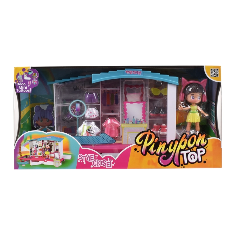 PLAYSET CLOSET ESTILOSO Y MUÑECA 11 CM PINYPON TOP - 5