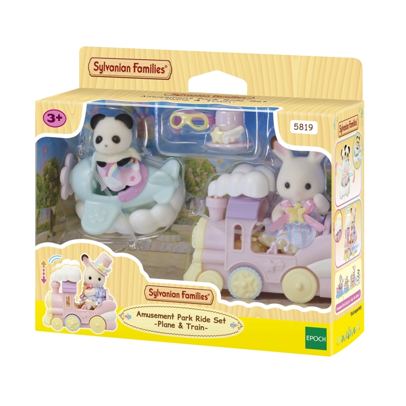 CREME Y ERIN EN TREN Y AVION SYLVANIAN FAMILIES - 7