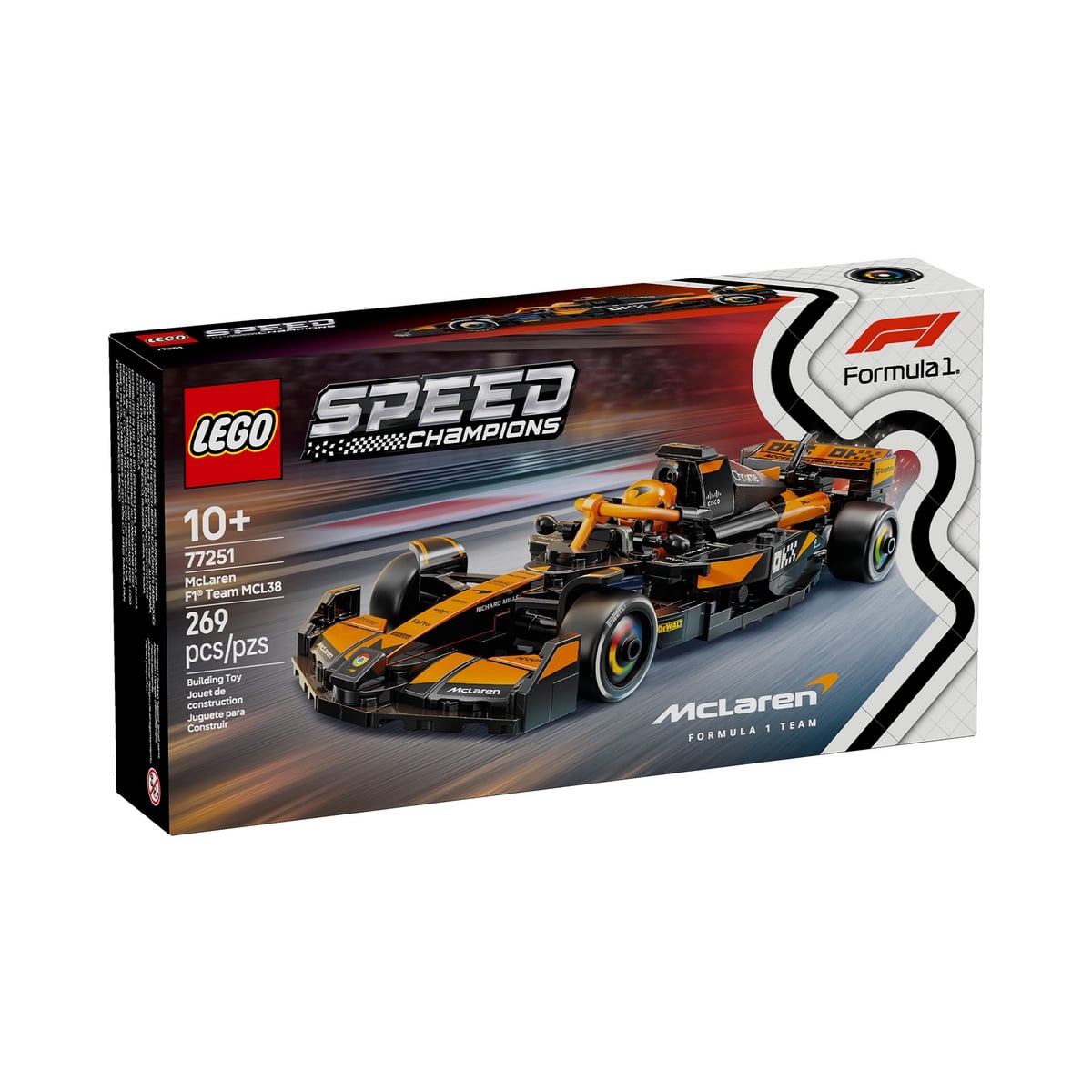 AUTO DE CARRERAS LEGO SPEED CHAMPIONS MCLAREN F1 269 PIEZAS - 2