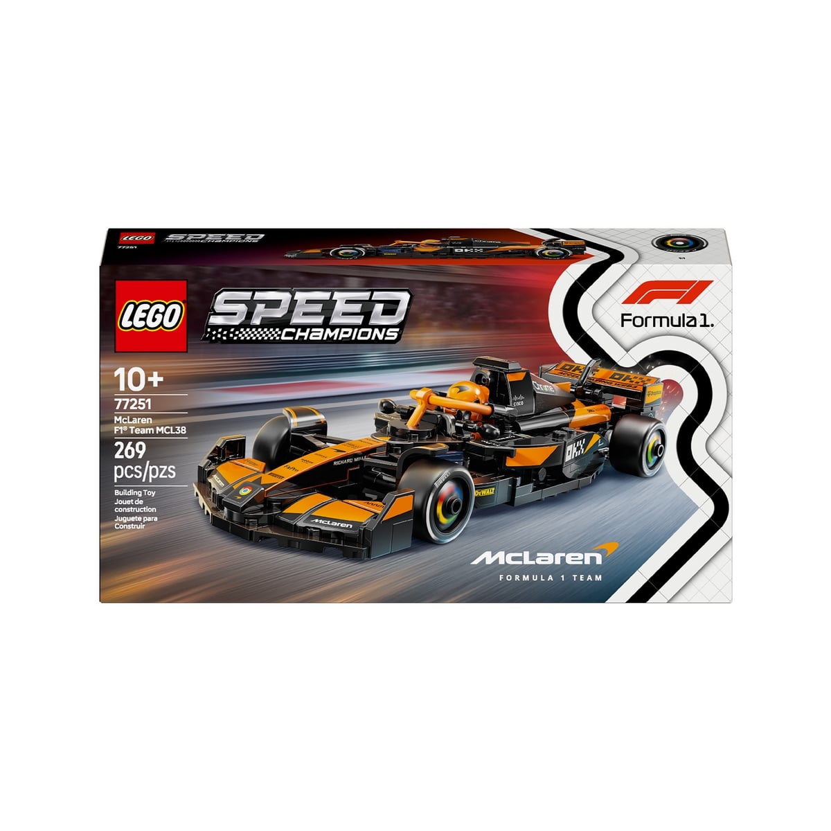AUTO DE CARRERAS LEGO SPEED CHAMPIONS MCLAREN F1 269 PIEZAS - 3