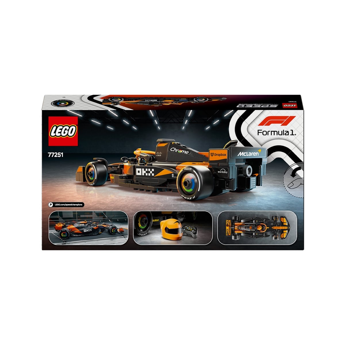 AUTO DE CARRERAS LEGO SPEED CHAMPIONS MCLAREN F1 269 PIEZAS - 4