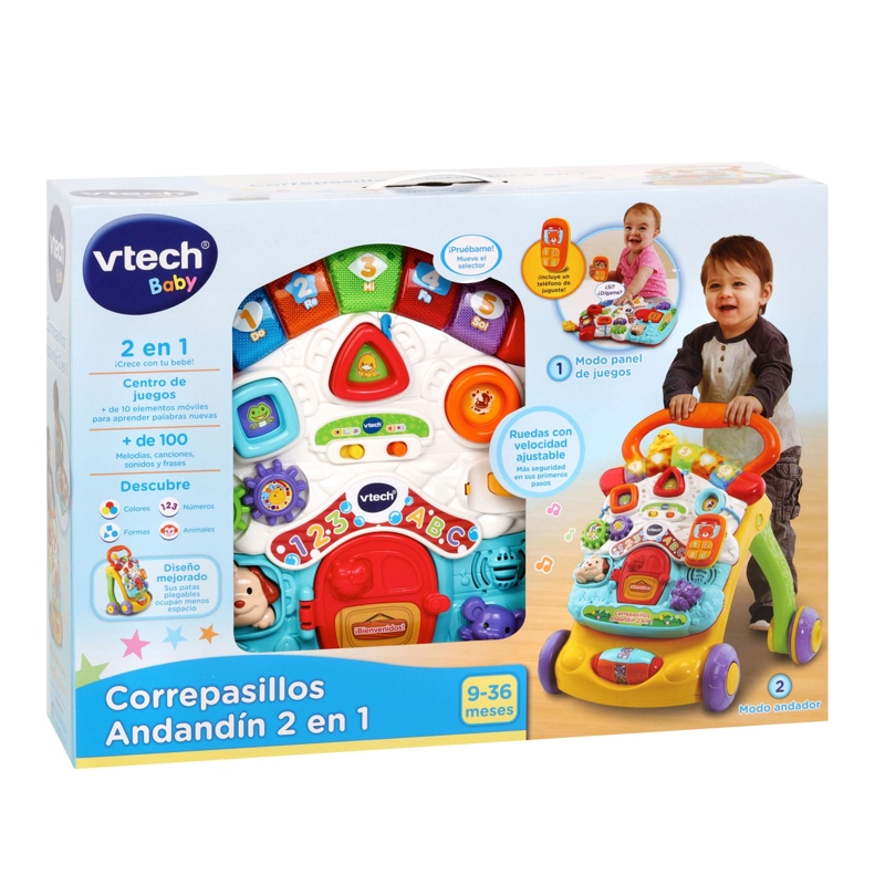 ANDADOR VTECH 2 EN 1 CON LUZ PARA BEBE - 2
