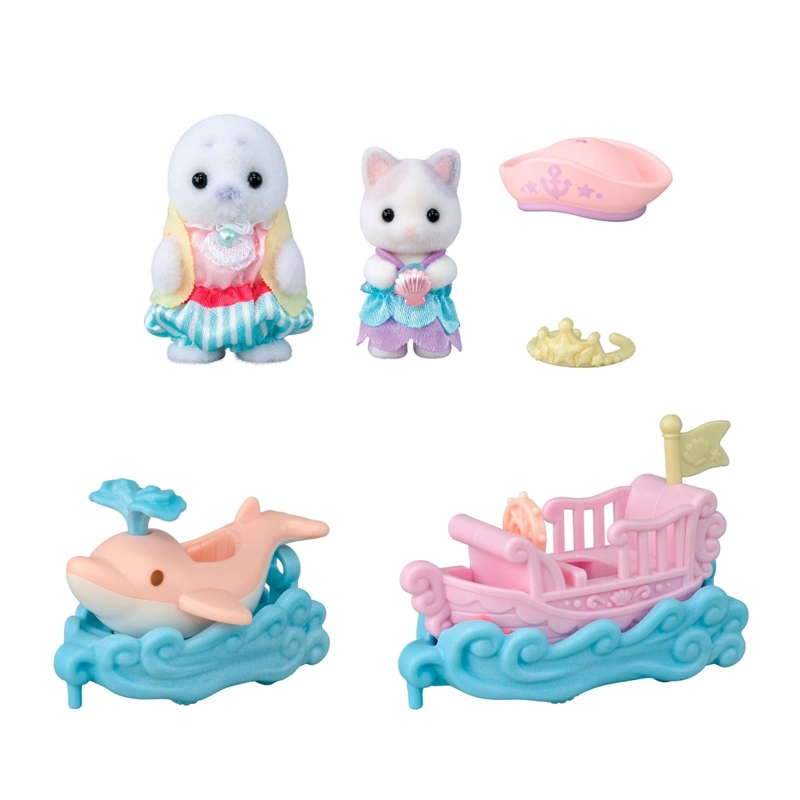 PUFF Y CARA SURCAN LAS OLAS SYLVANIAN FAMILIES - 1