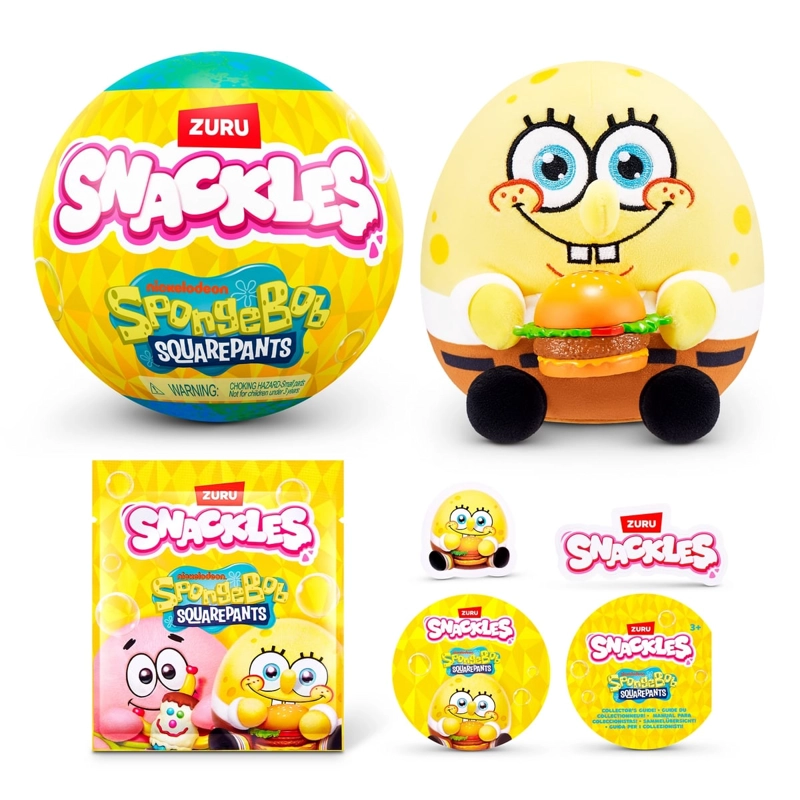 PELUCHE SNACKLES DE 12 CMS BOB ESPONJA DE ZURU - 2