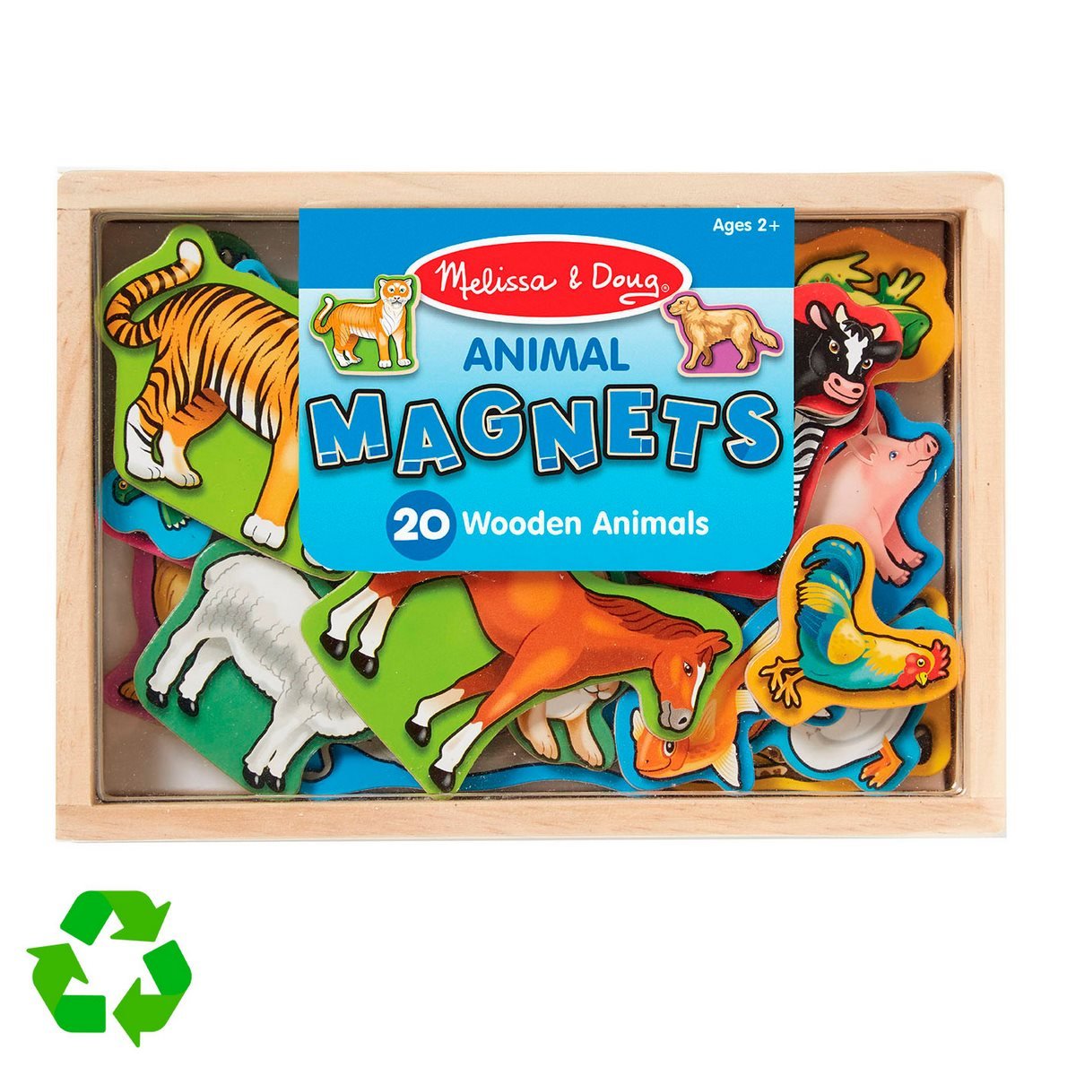 JUEGO DIDACTICO MELISSA AND DOUG ANIMALES MAGNE TICOS MADERA - 2