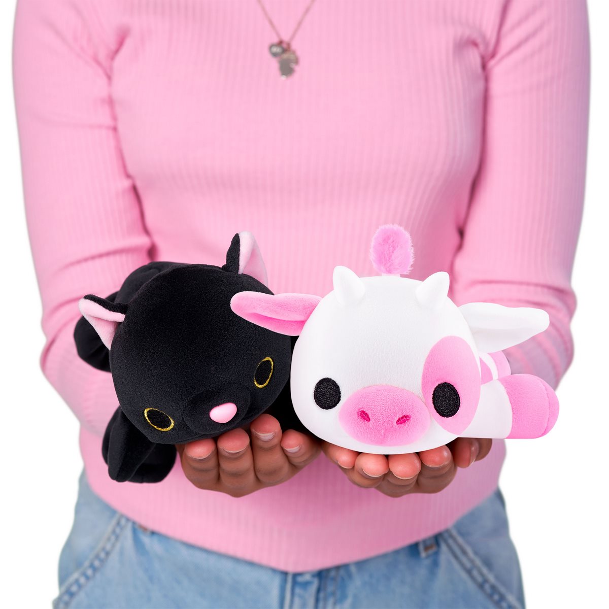 PELUCHE BLANDITO HUG A LUMPS DE ZURU - CLOVER LA VACA - 4
