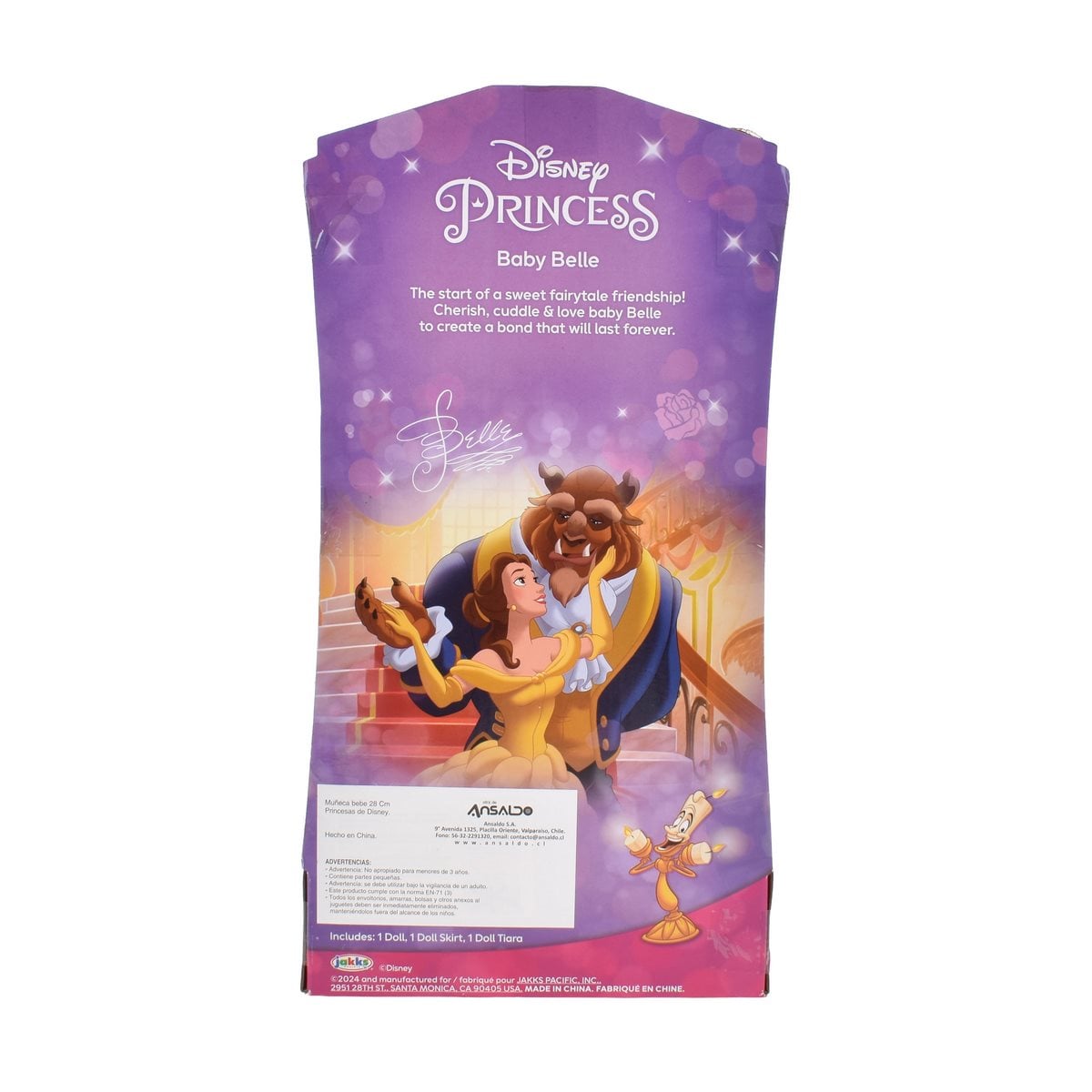 MUÑECA BEBE  28 CM PRINCESAS DE DISNEY - BELLA - 4
