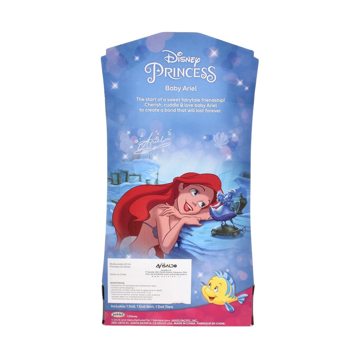 MUÑECA BEBE  28 CM PRINCESAS DE DISNEY - ARIEL - 4