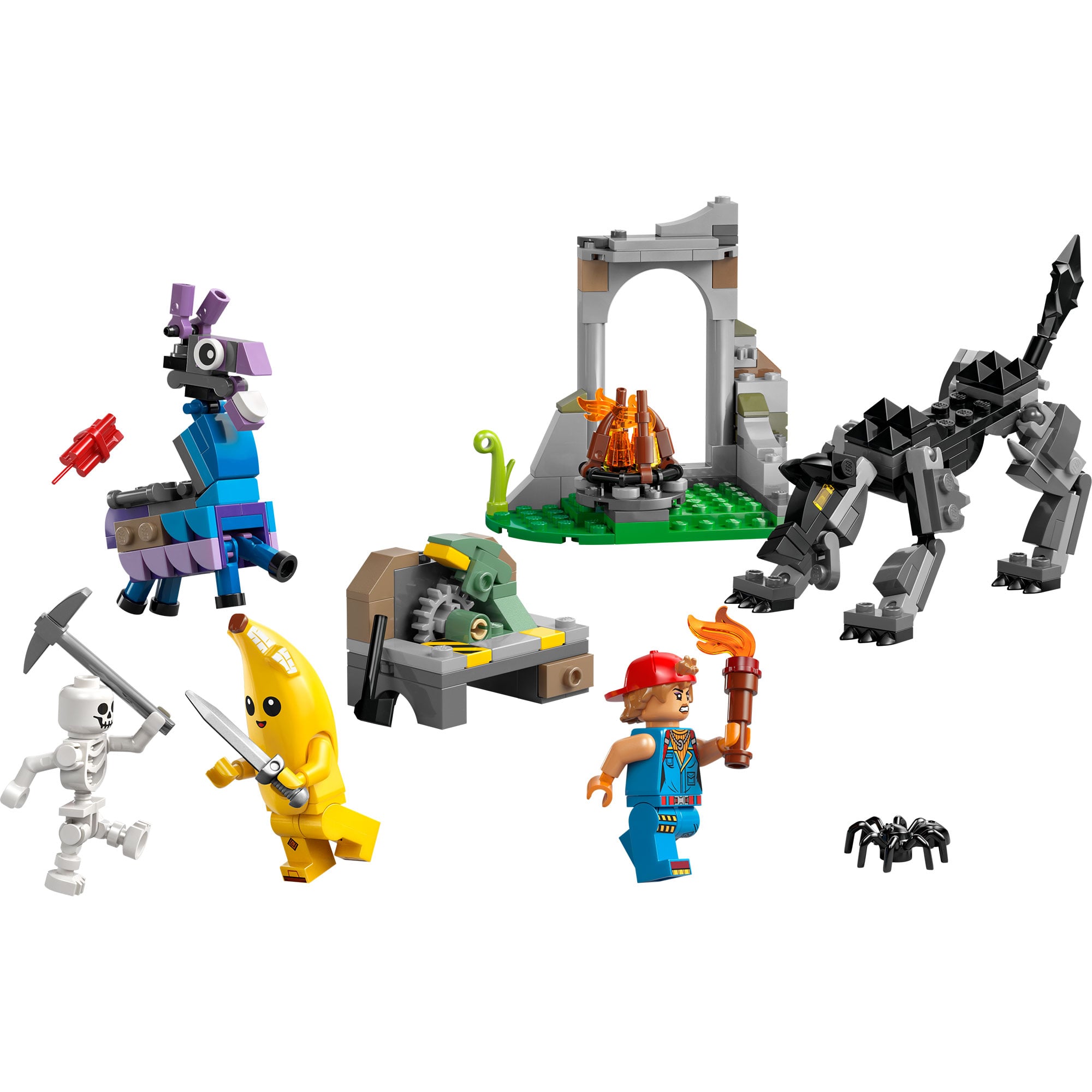 CAMPAMENTO DE BANANO Y BUJIA LEGO FORTNITE - 1