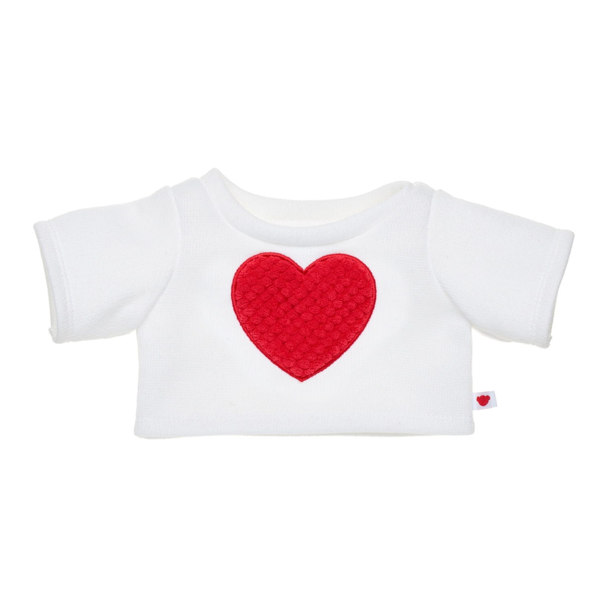 POLERON SHERPA BCO CORAZON ROJO BUILD-A-BEAR - 2