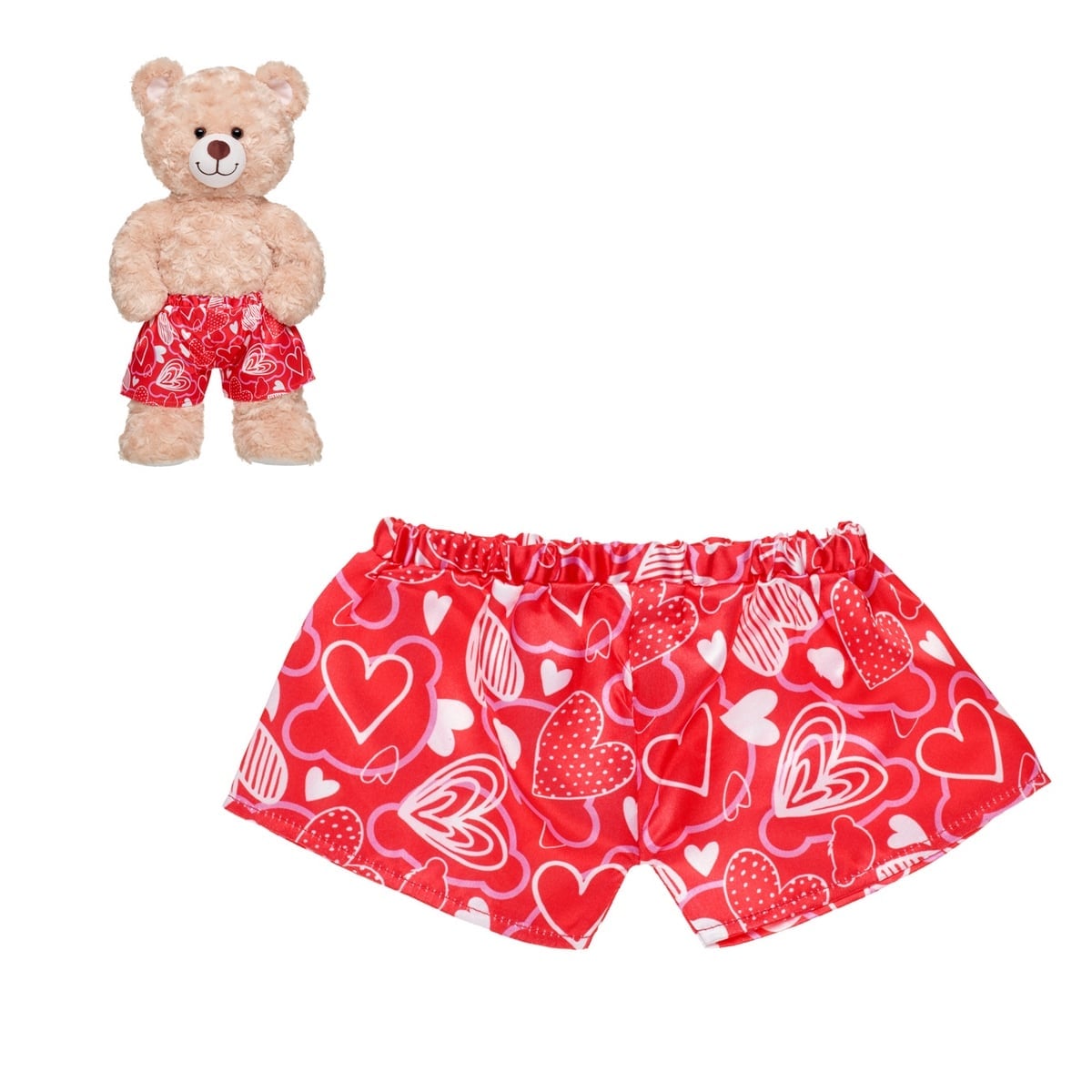 BOXER ROJO CORAZONES VAL 26 BUILD-A-BEAR
