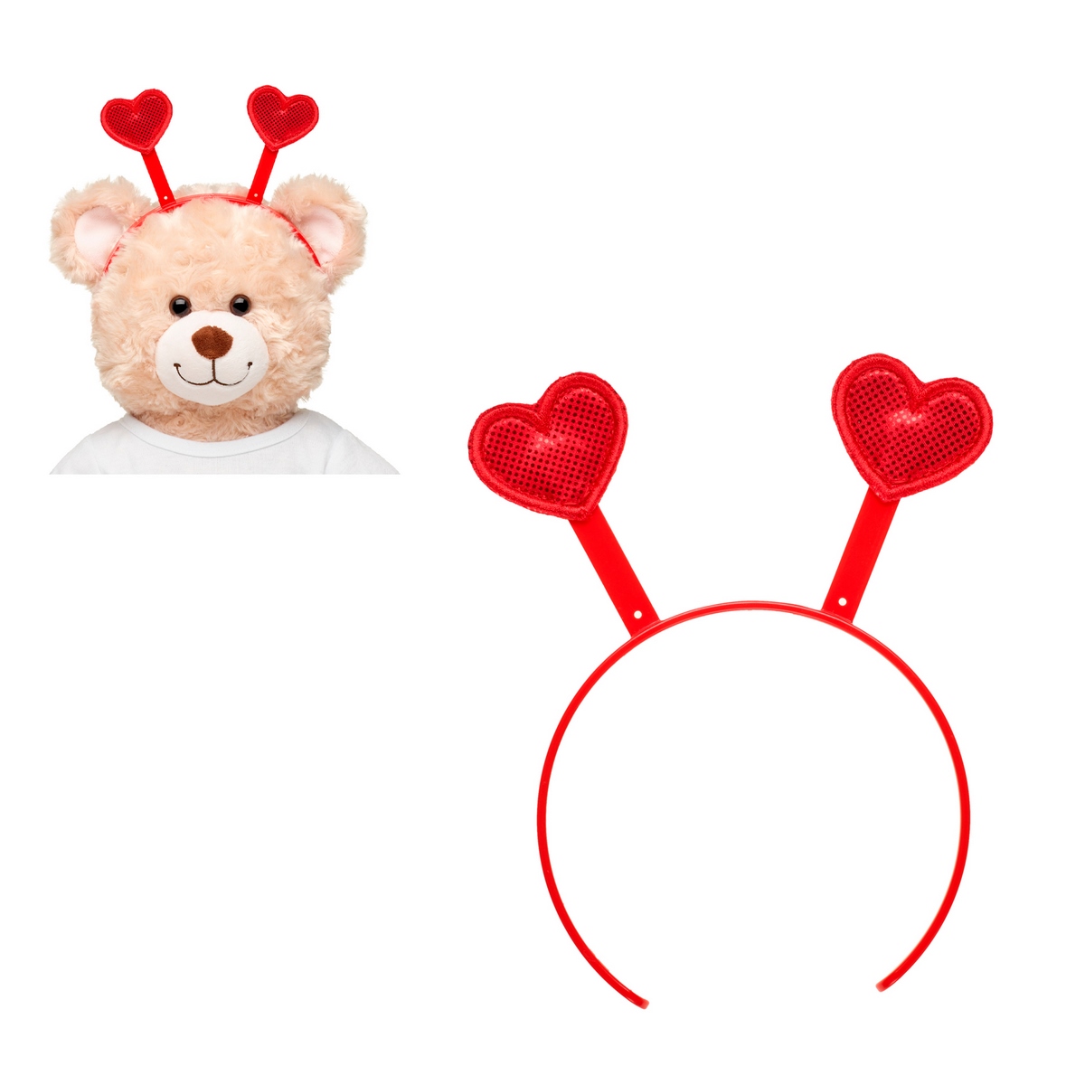 CINTILLO CORAZONES ROJOS BUILD-A-BEAR - 1
