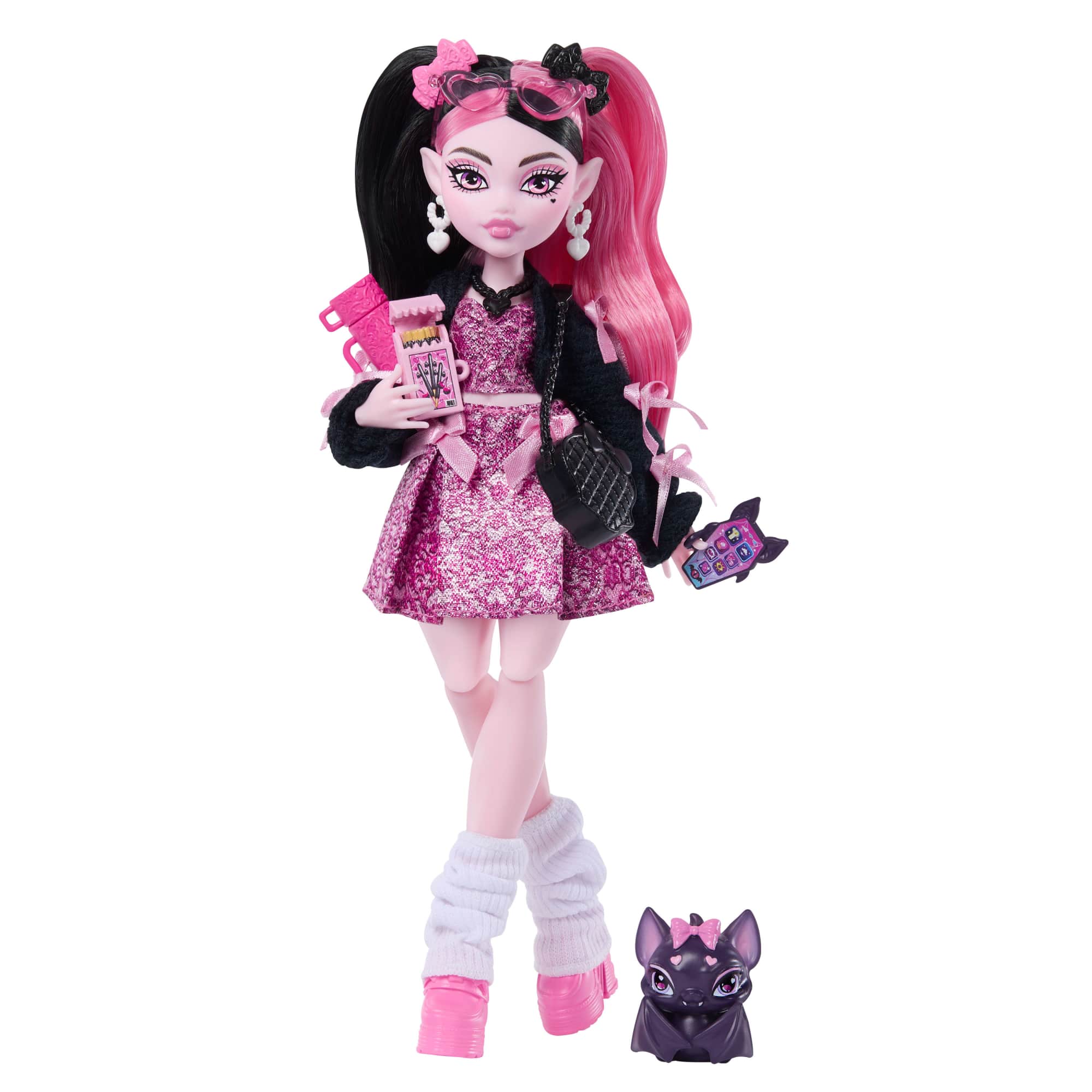 MONSTER HIGH MUÑECA DRACULAURA - 3 - CALCETINES BLANCOS - 1