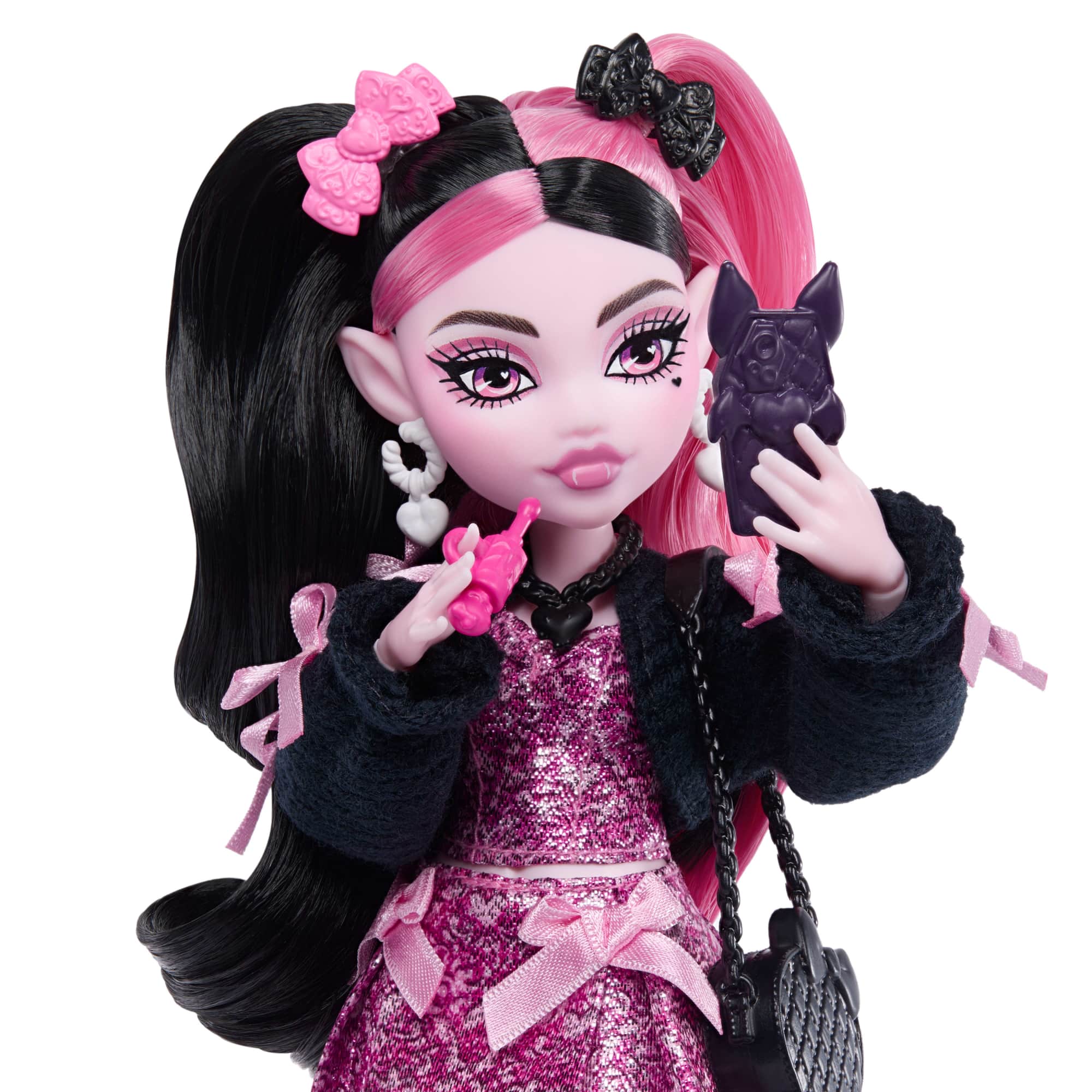 MONSTER HIGH MUÑECA DRACULAURA - 3 - CALCETINES BLANCOS - 4