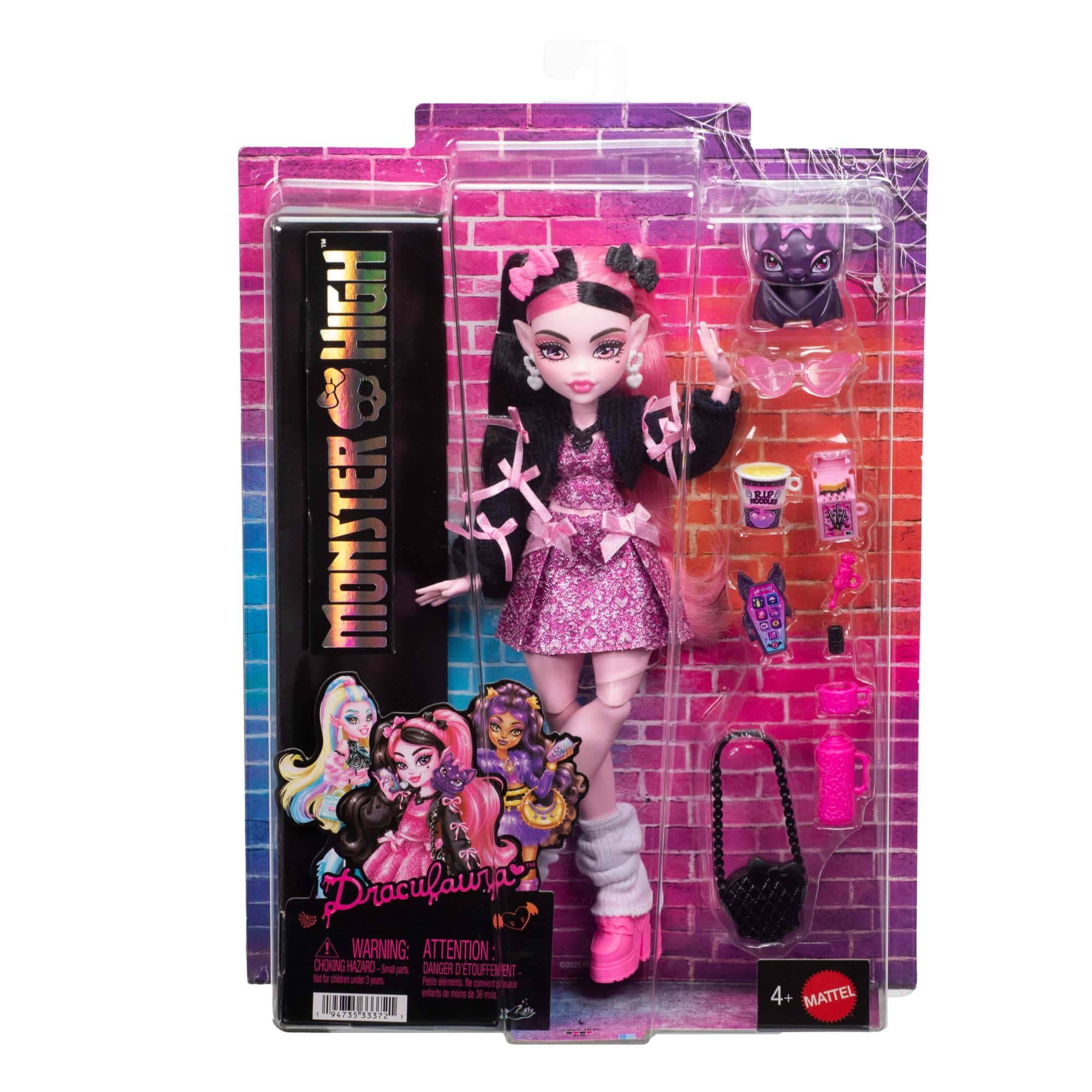 MONSTER HIGH MUÑECA DRACULAURA - 3 - CALCETINES BLANCOS - 6