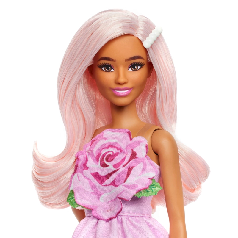 BARBIE FASHIONISTAS - 238 - VESTIDO ROSA SIN TIRANTES - 3