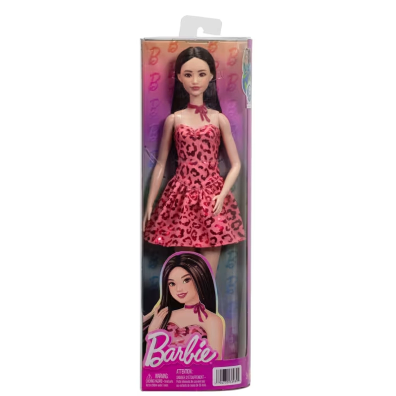 BARBIE FASHIONISTAS - 246 - VESTIDO ANIMAL PRINT ROSA - 2