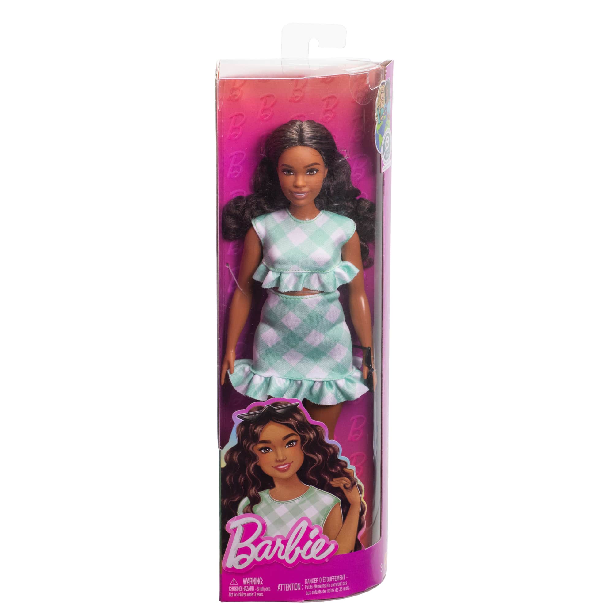 BARBIE FASHIONISTAS - 240 - FALDA Y BLUSA VERDE + LENTES - 2