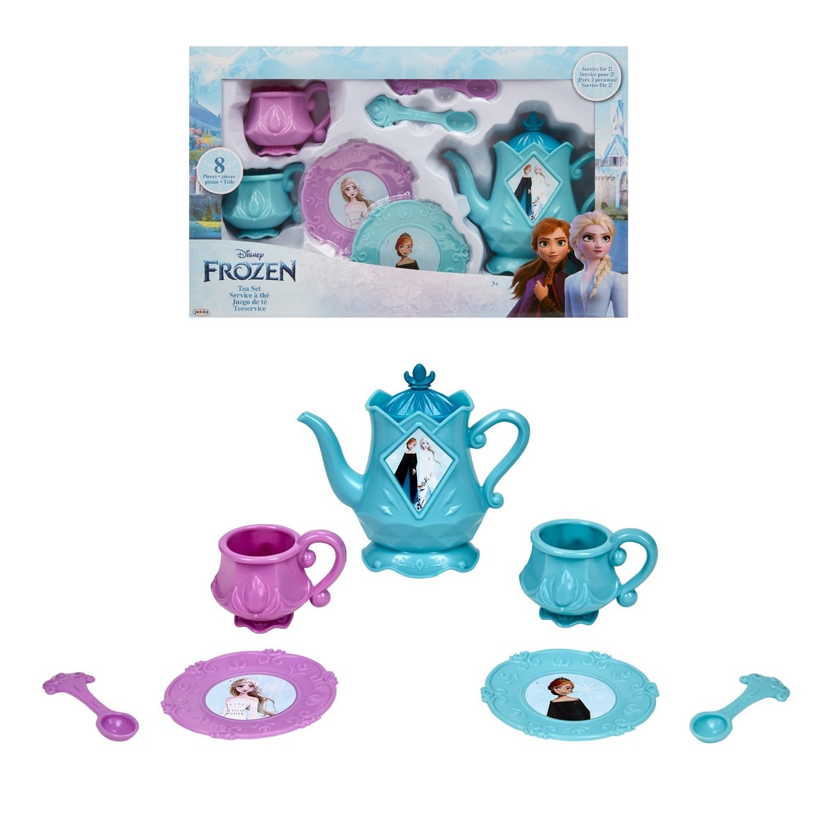 SET DE TE  8 PIEZAS FROZEN DE DISNEY - 1
