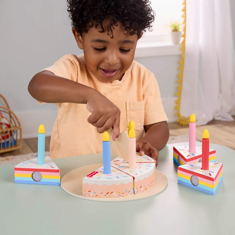 FISHER-PRICE JUGUETE PARA BEBE S PASTEL CUMPLEAÑOS DE MADERA - 3