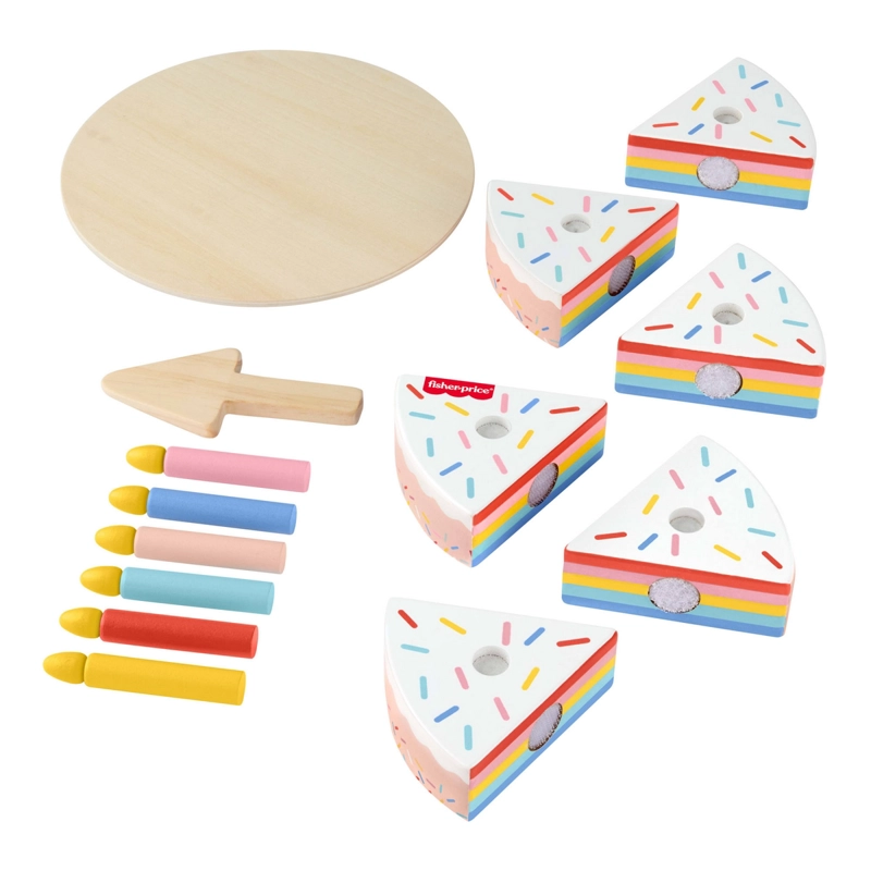 FISHER-PRICE JUGUETE PARA BEBE S PASTEL CUMPLEAÑOS DE MADERA - 6