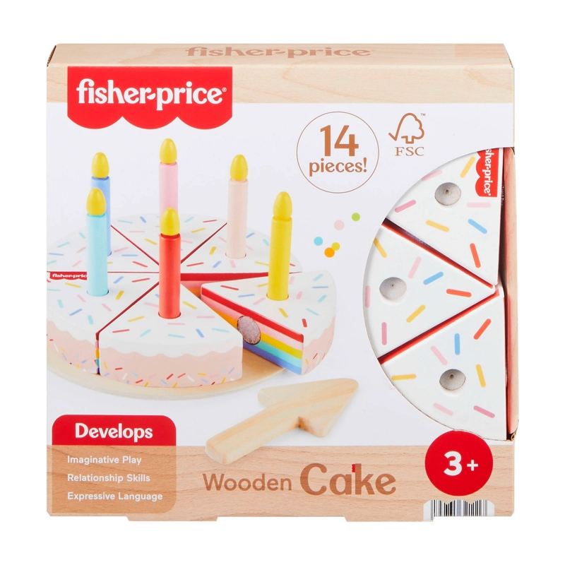 FISHER-PRICE JUGUETE PARA BEBE S PASTEL CUMPLEAÑOS DE MADERA - 8