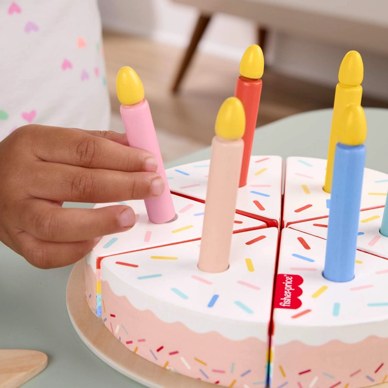 FISHER-PRICE JUGUETE PARA BEBE S PASTEL CUMPLEAÑOS DE MADERA - 9