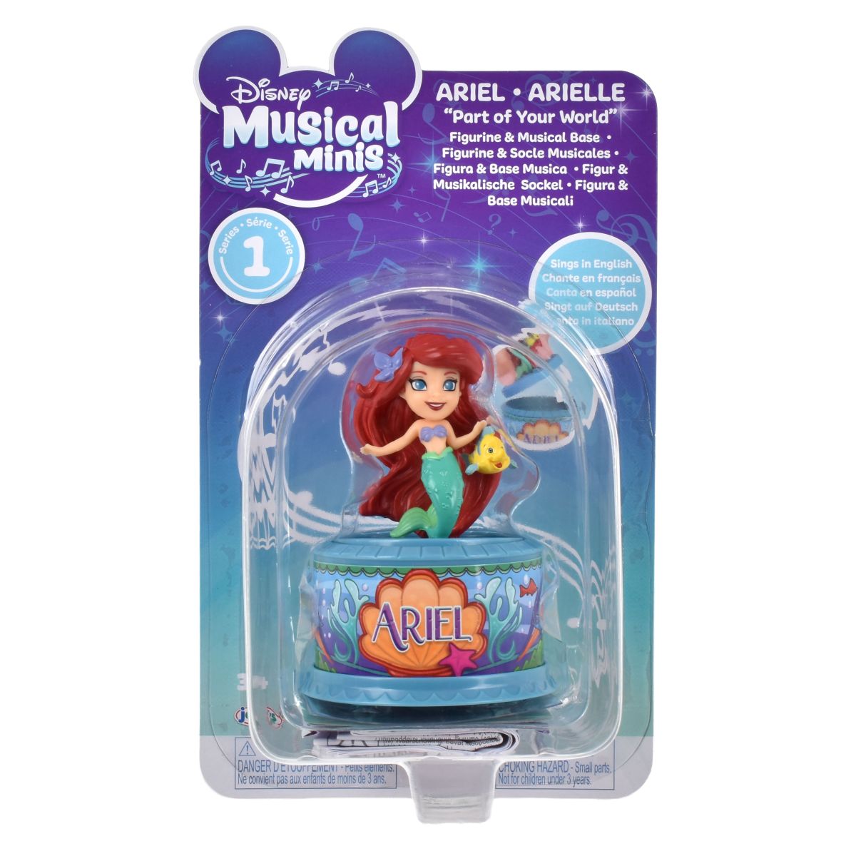 MINI FIGURA MUSICAL DE DISNEY - ARIEL - 2