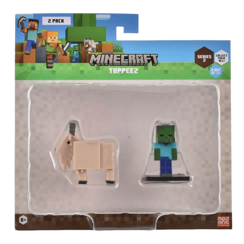 SET 2 FIGURAS 6 CMS TOPPEEZ MINECRAFT - CABRA - 3