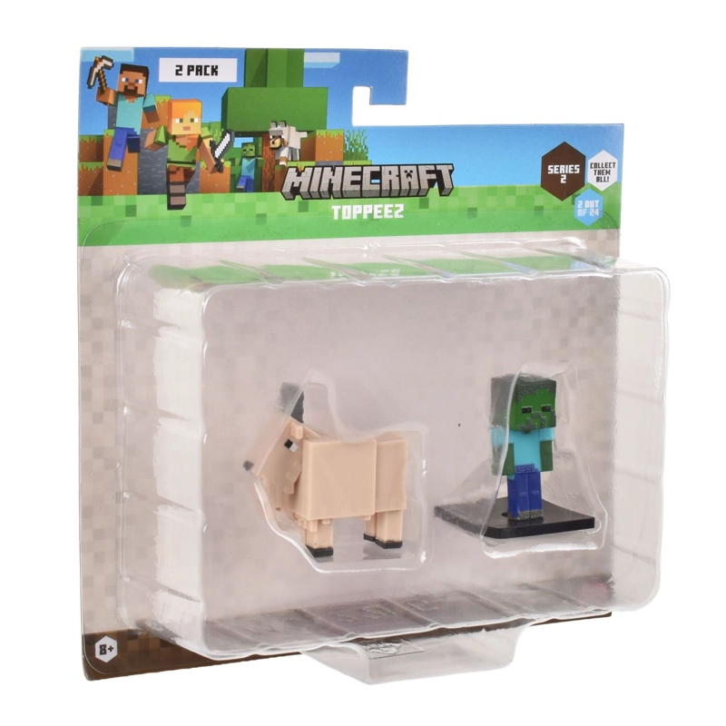 SET 2 FIGURAS 6 CMS TOPPEEZ MINECRAFT - CABRA - 4