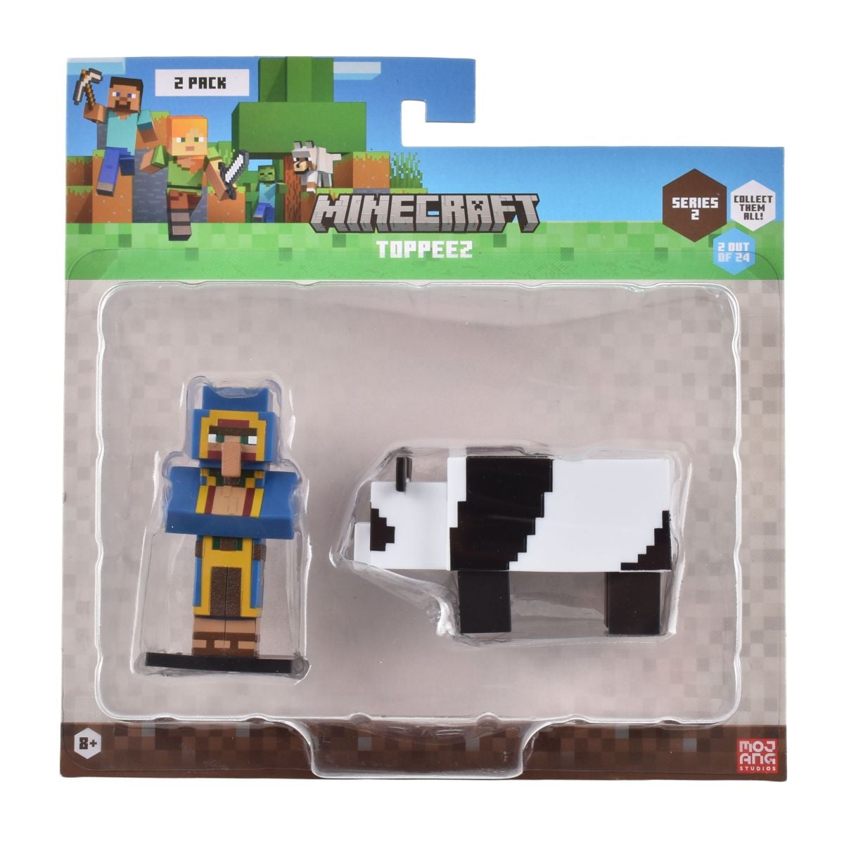 SET 2 FIGURAS 6 CMS TOPPEEZ MINECRAFT - COMERCIANTE - 3