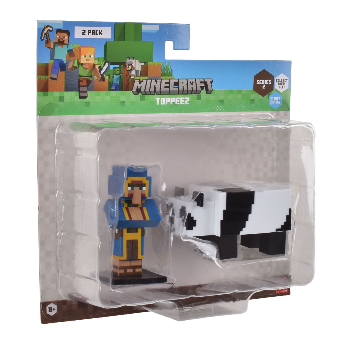 SET 2 FIGURAS 6 CMS TOPPEEZ MINECRAFT - COMERCIANTE - 4