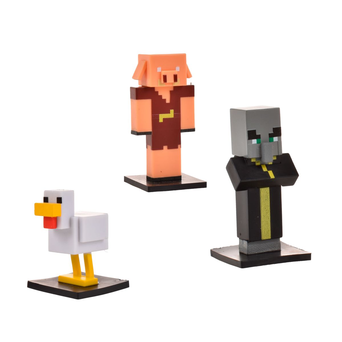 SET 3 FIGURAS 6 CMS TOPPEEZ MINECRAFT - GALLINA - 2