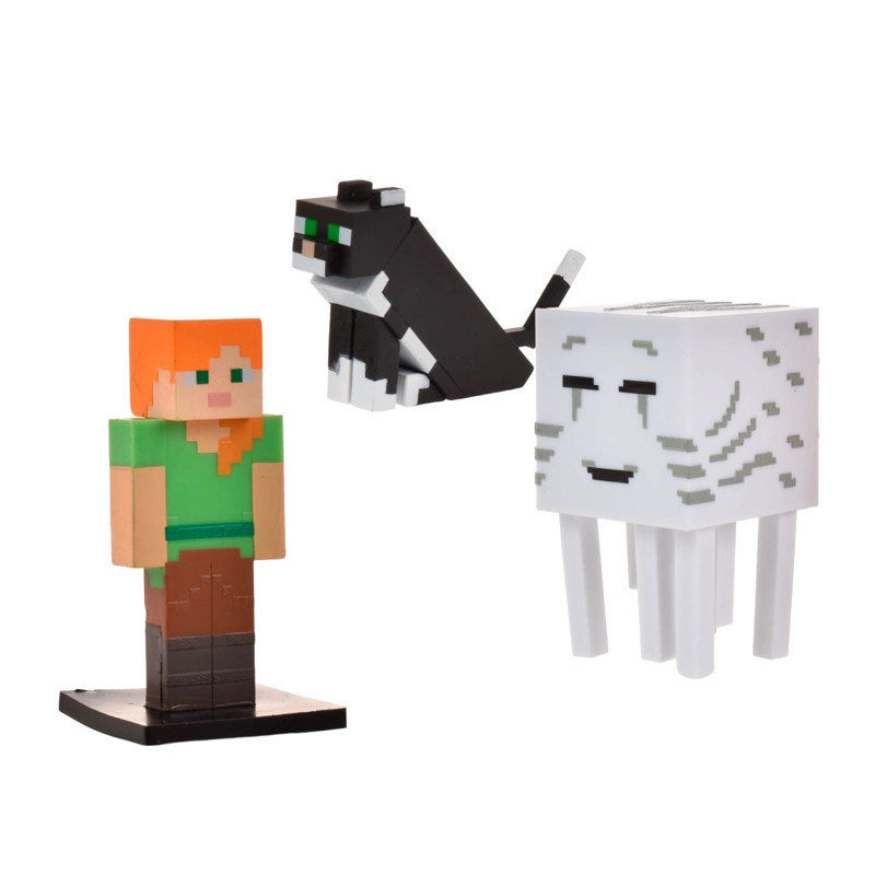 SET 3 FIGURAS 6 CMS TOPPEEZ MINECRAFT - ALEX - 1