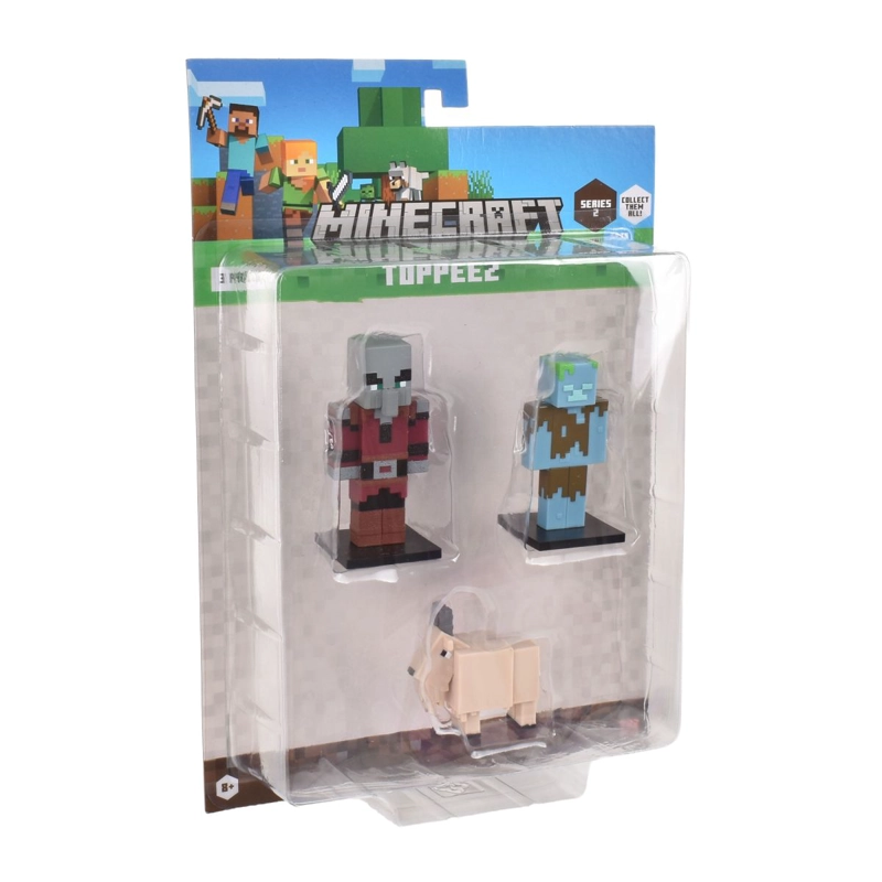 SET 3 FIGURAS 6 CMS TOPPEEZ MINECRAFT - SAQUEADOR - 4