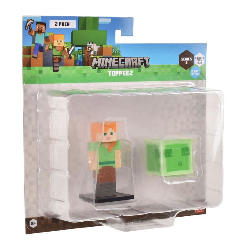 SET 2 FIGURAS 6 CMS TOPPEEZ MINECRAFT - ALEX - 4