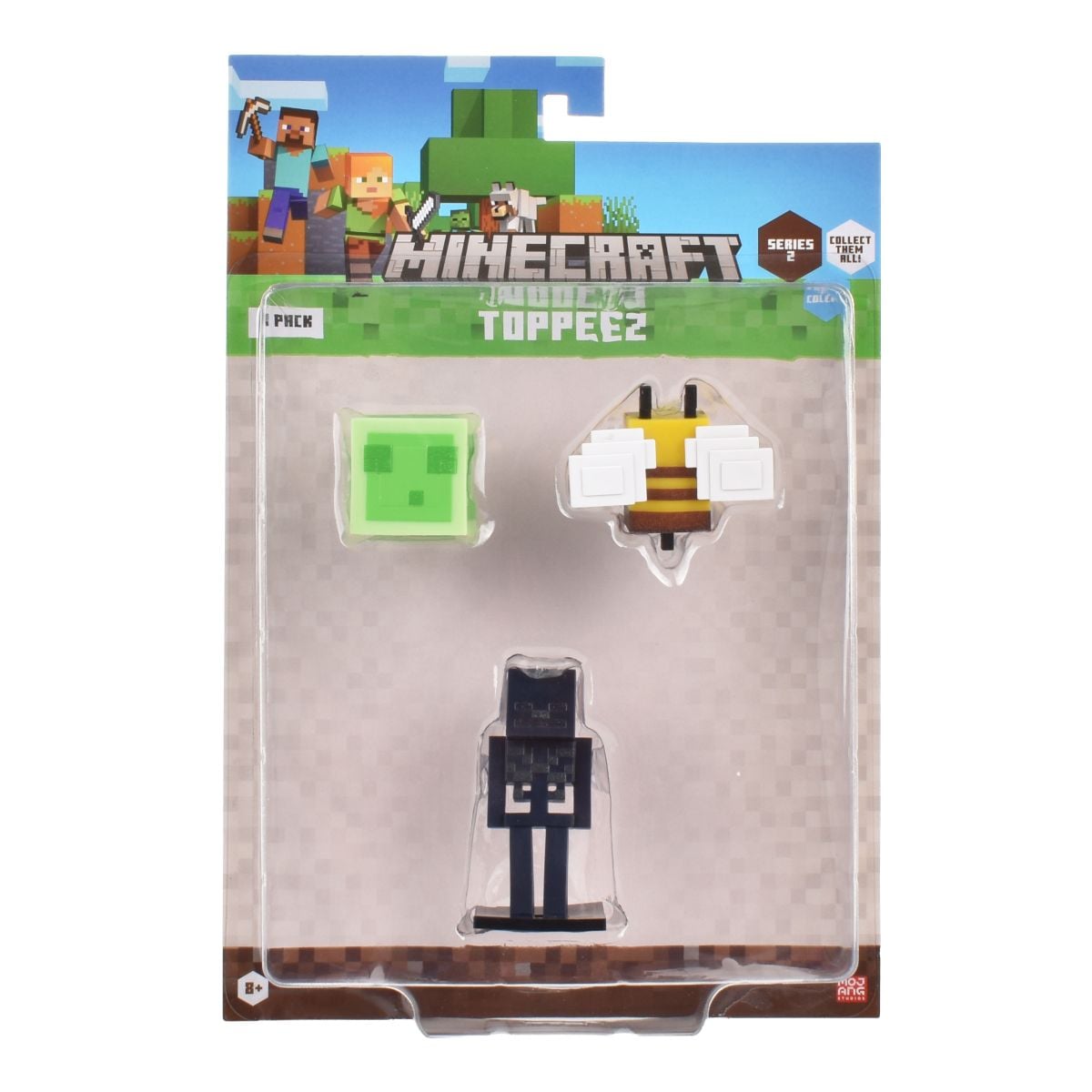 SET 3 FIGURAS 6 CMS TOPPEEZ MINECRAFT - SLIME - 3