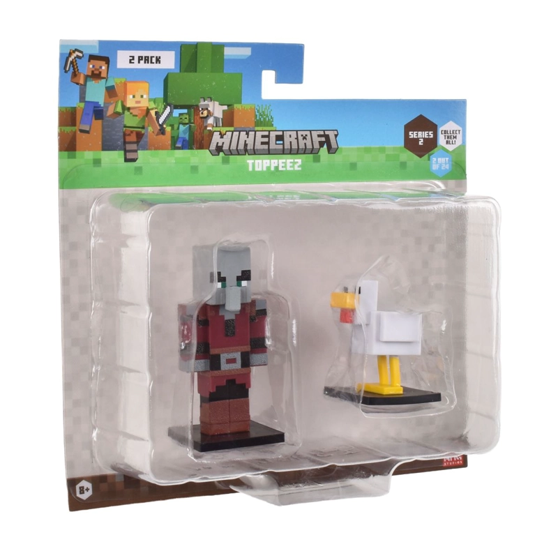 SET 2 FIGURAS 6 CMS TOPPEEZ MINECRAFT - SAQUEADOR - 4