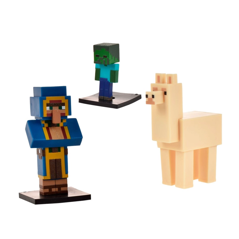 SET 3 FIGURAS 6 CMS TOPPEEZ MINECRAFT - COMERCIANTE - 1