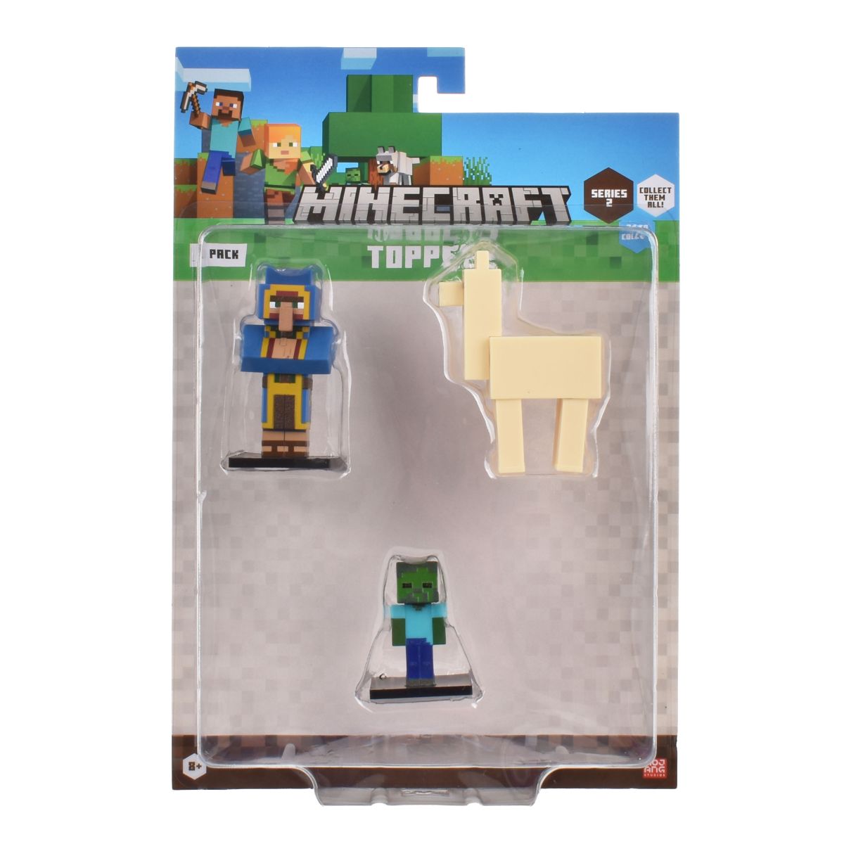 SET 3 FIGURAS 6 CMS TOPPEEZ MINECRAFT - COMERCIANTE - 3