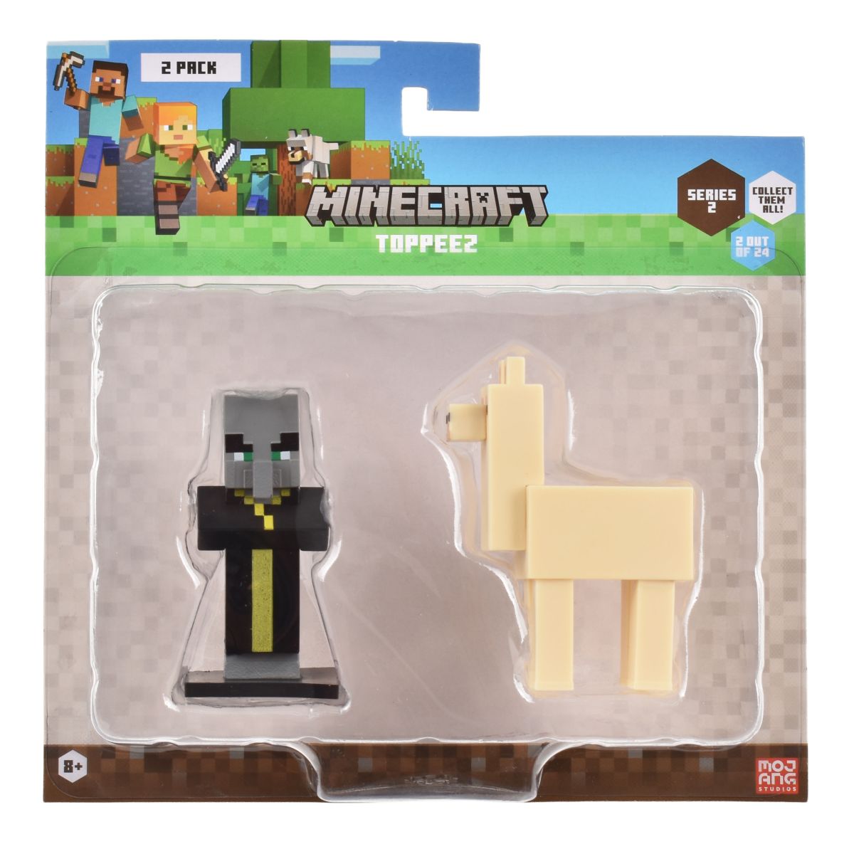 SET 2 FIGURAS 6 CMS TOPPEEZ MINECRAFT - EVOCADOR - 3