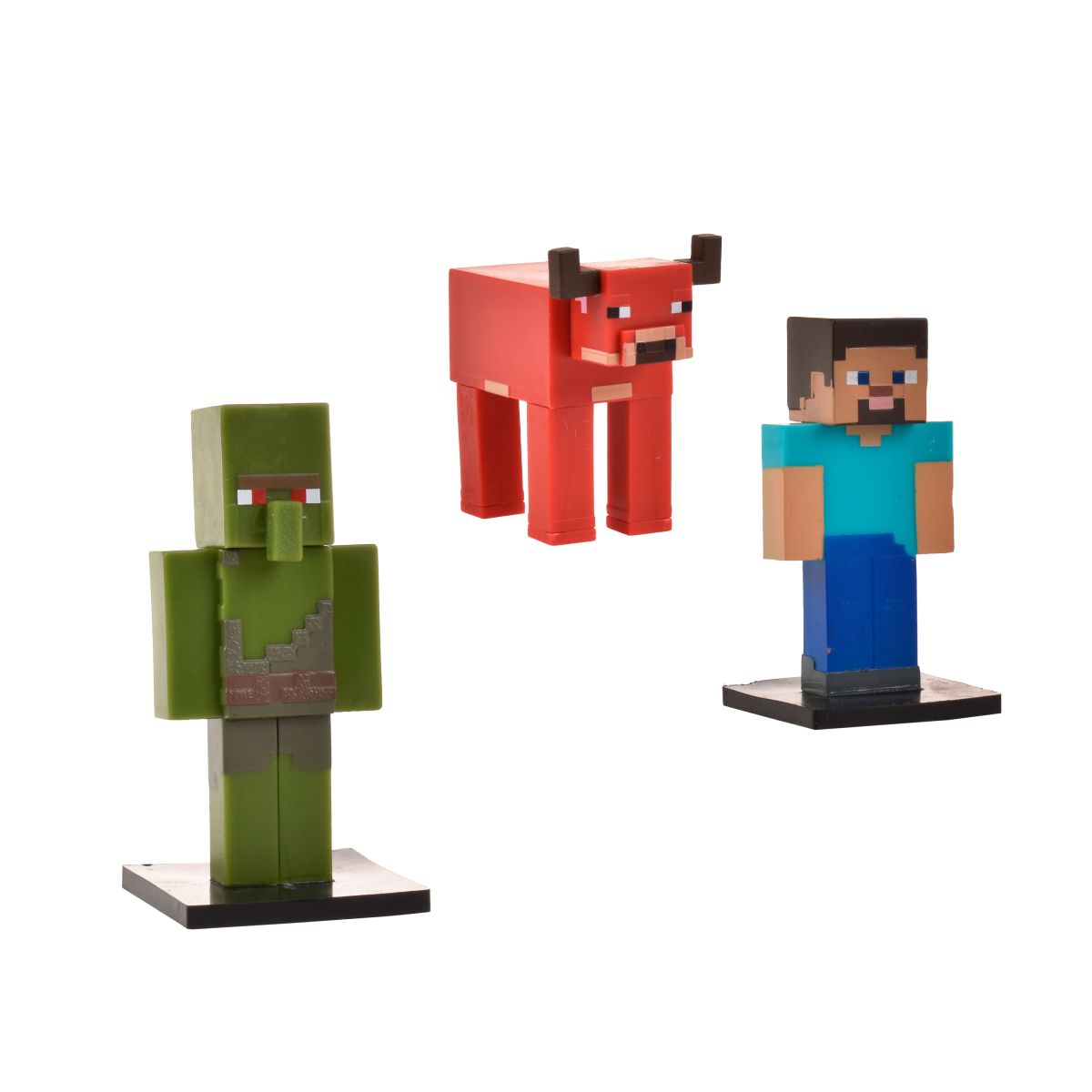SET 3 FIGURAS 6 CMS TOPPEEZ MINECRAFT - STEVE - 5