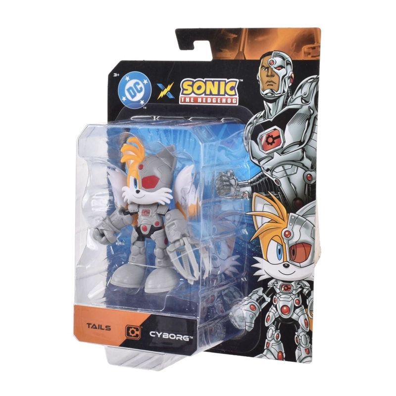 FIGURA SONIC 13 CMS - SONIC DC COMICS - TAILS CYBORG - 2