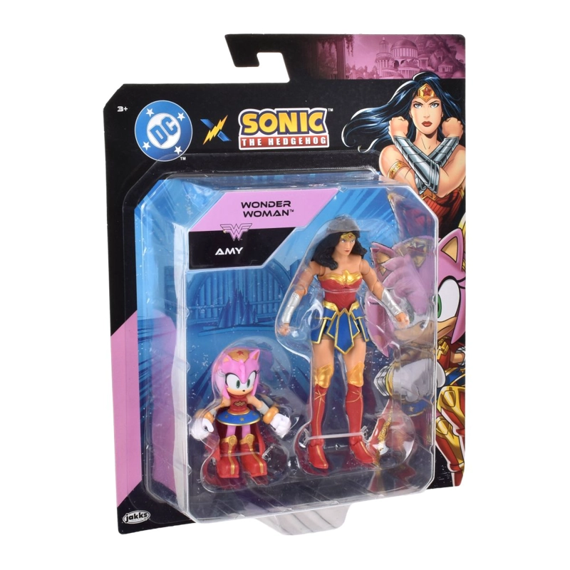 SET 2 FIGURAS DE 6 Y 13 CM SONIC DC COMICS - AMY WONDER WOMAN - 2