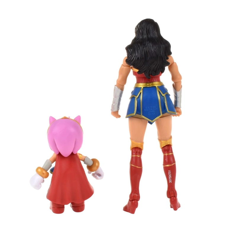 SET 2 FIGURAS DE 6 Y 13 CM SONIC DC COMICS - AMY WONDER WOMAN - 5
